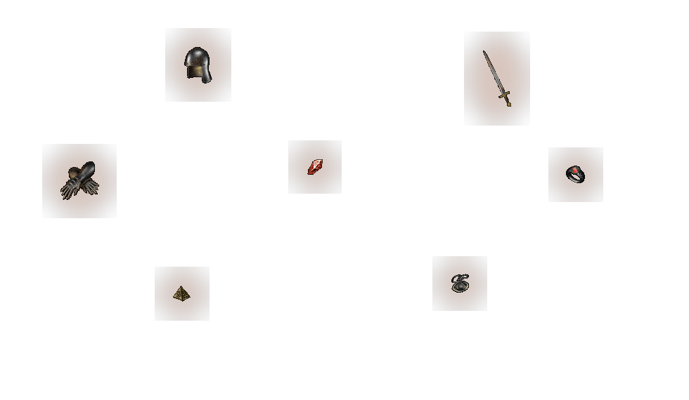 Worldstone Shard surrounded by ordinary equipment thumbnails
